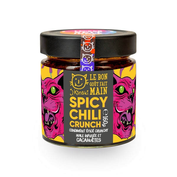 J.Kinski -- Huile épicée crunchy cacahuètes bio (vegan) - 160 g