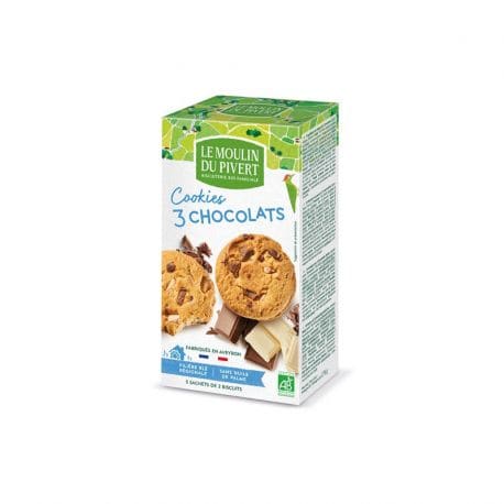 Cookies aux trois chocolats
