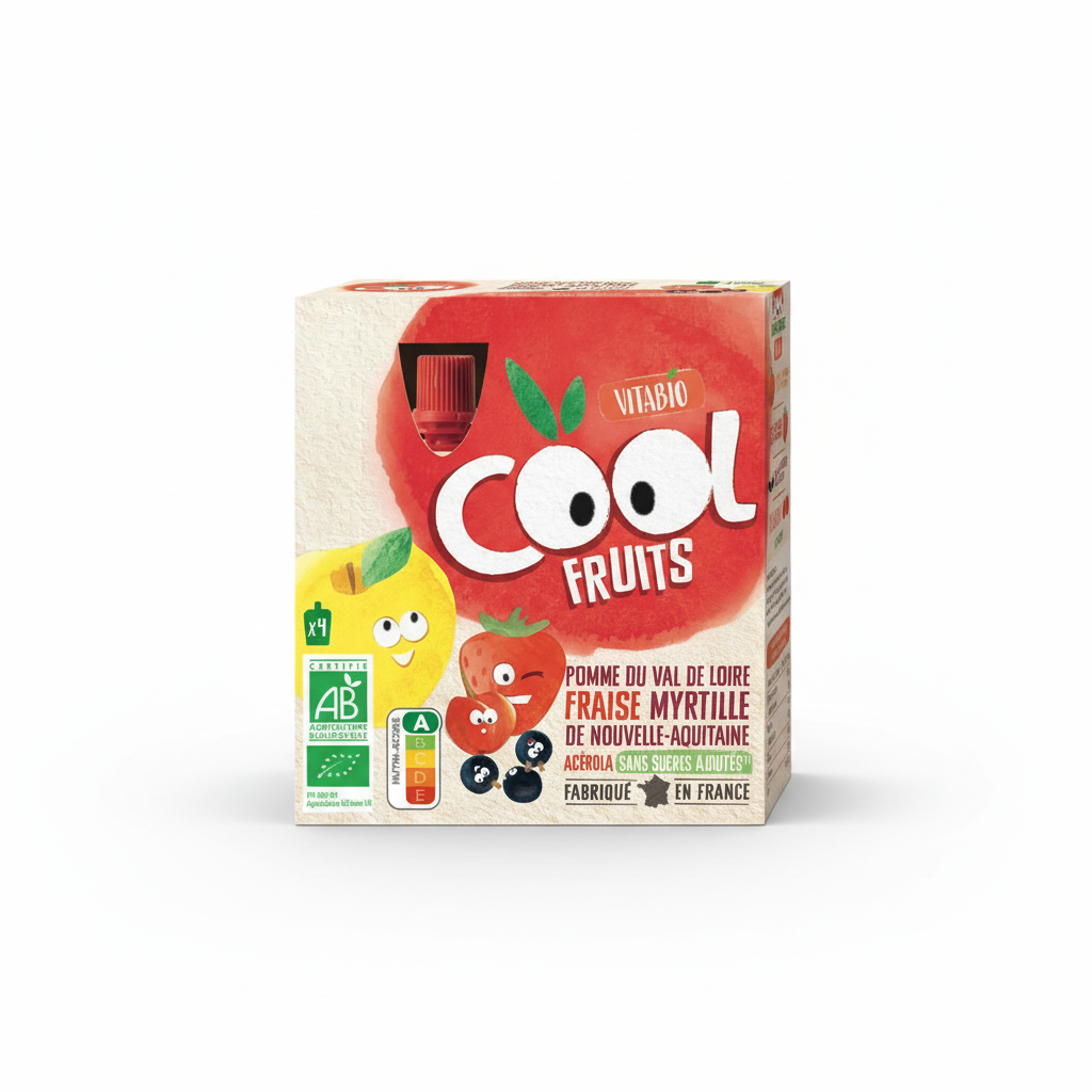 VITABIO -- Dessert cool fraise myrtille 360g