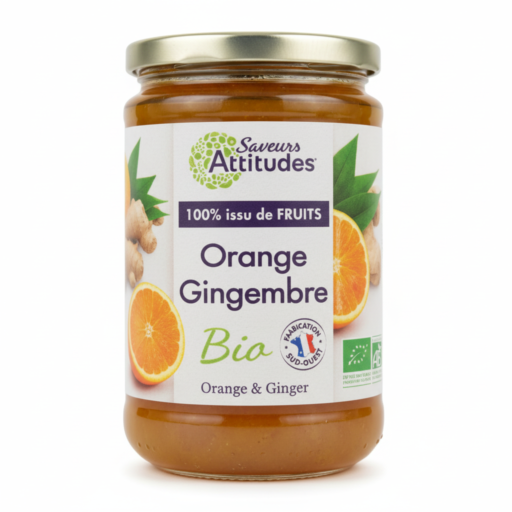 SAVEURS ATTITUDES -- Preparation fruits orange/gingembre