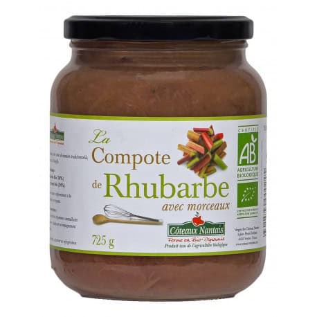 COTEAUX NANTAIS -- Compote de rhubarbe