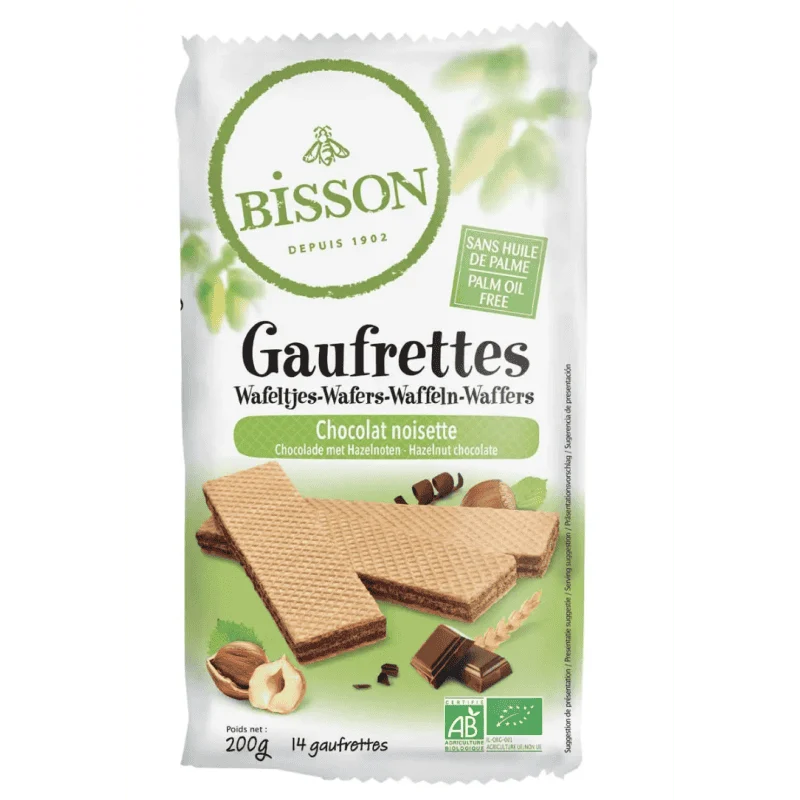 Gaufrettes chocolat + noisettes