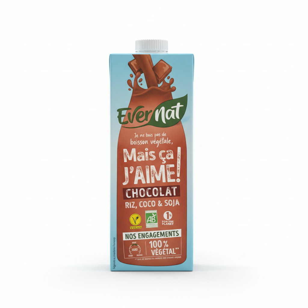 Boisson végétale au chocolat
