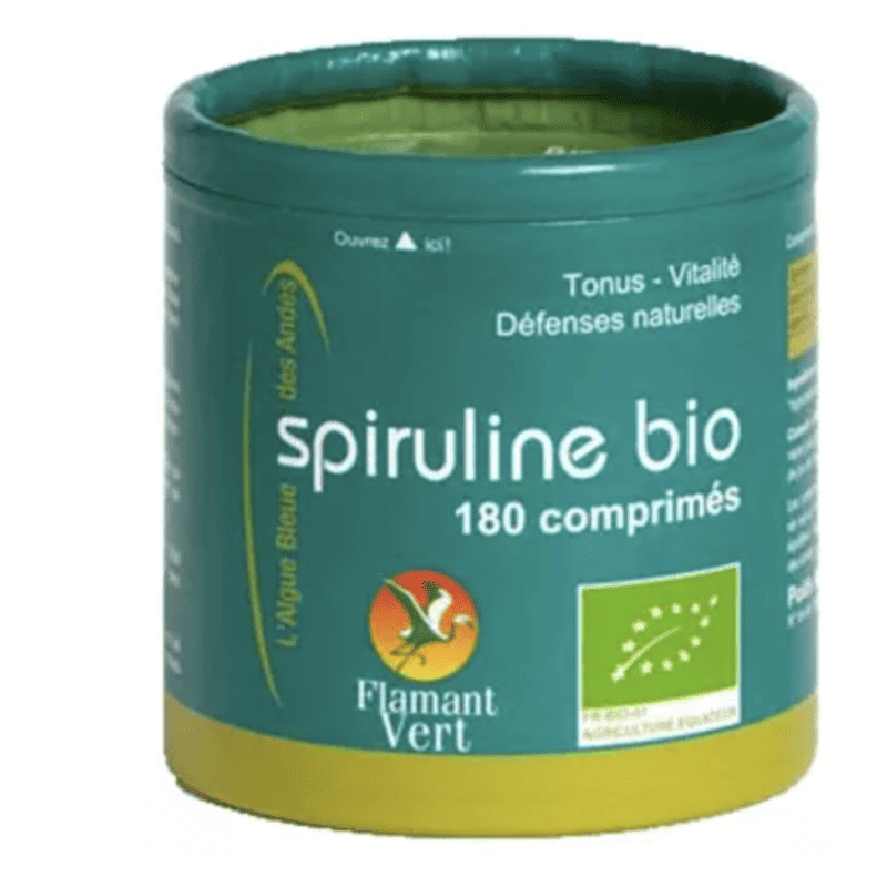 FLAMANT VERT -- Spiruline 180 comprimes