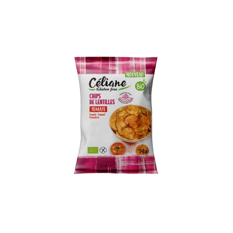 Chips de lentilles tomate