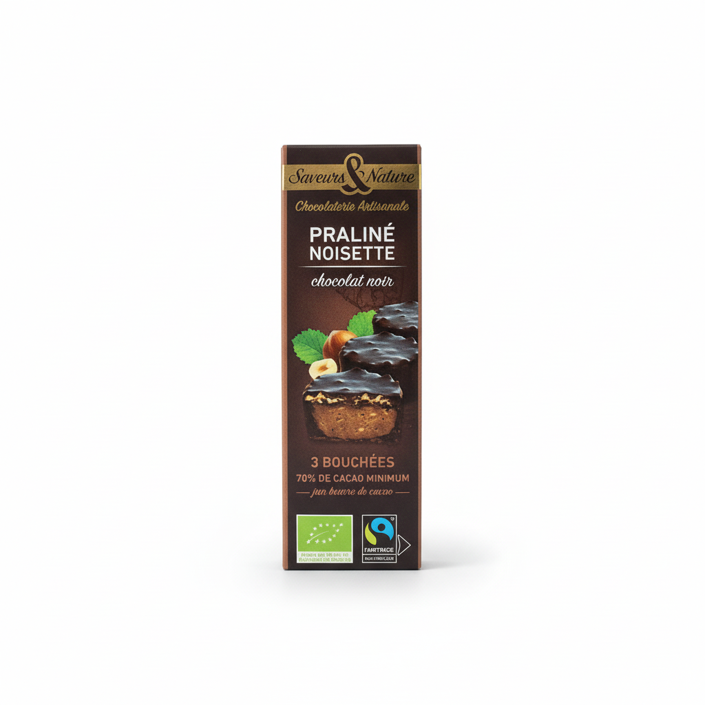 Rochers pralines noisette choco noir