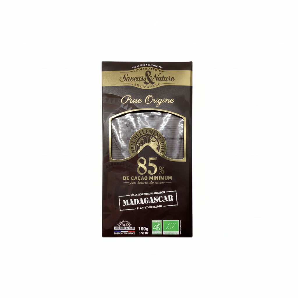 Tablette de chocolat noir 85 %