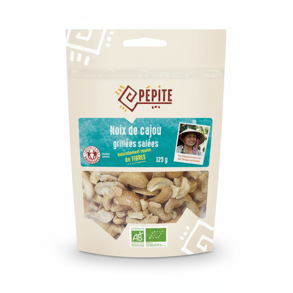 PEPITE -- Noix de cajou grillees et salees