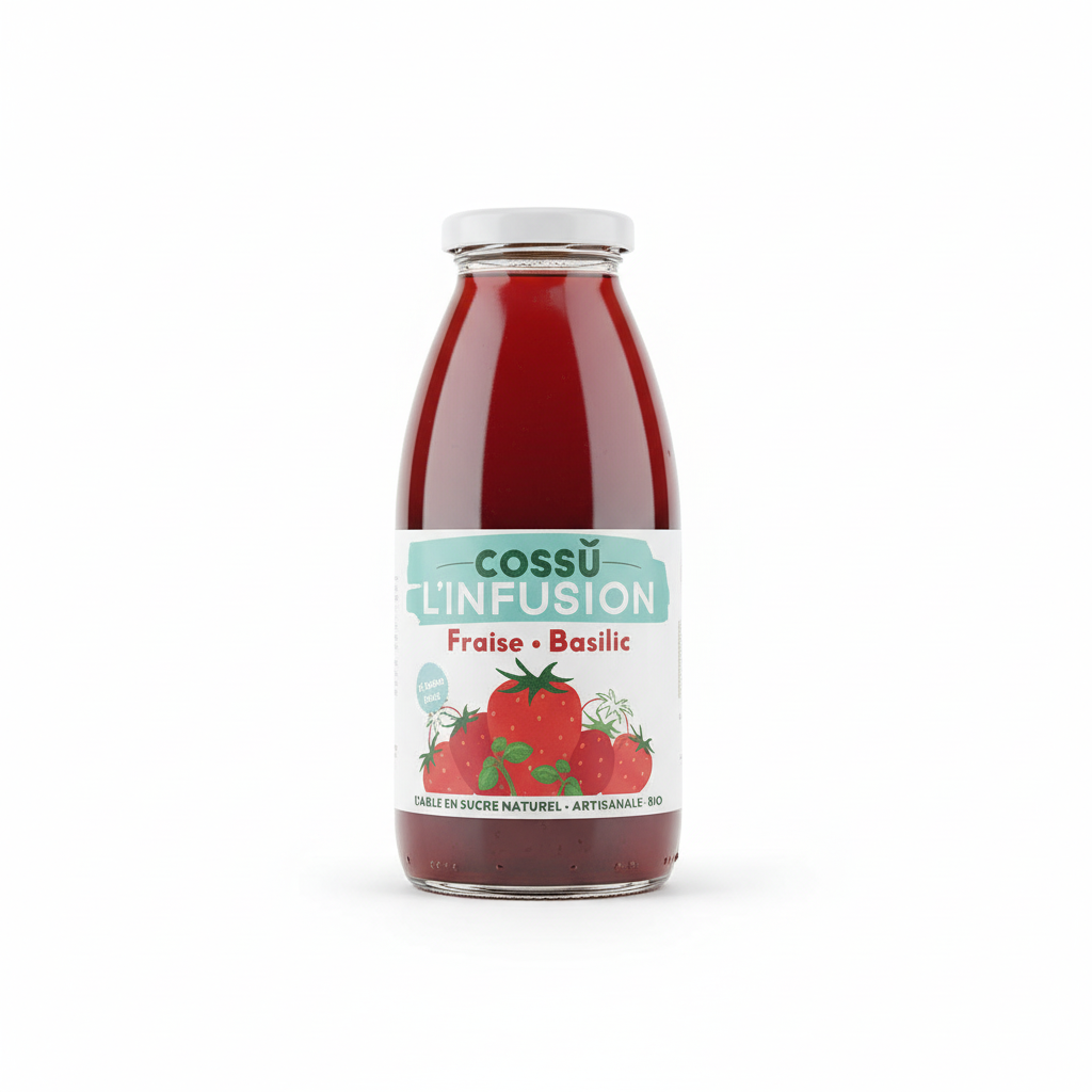 COSSU -- Bouillon fraise basilic 25cl