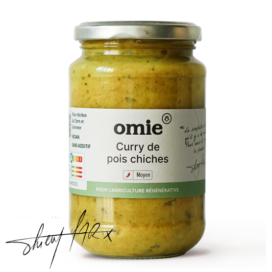 Omie -- Curry de pois chiches bio (pois chiches, légumes français) - 340 g